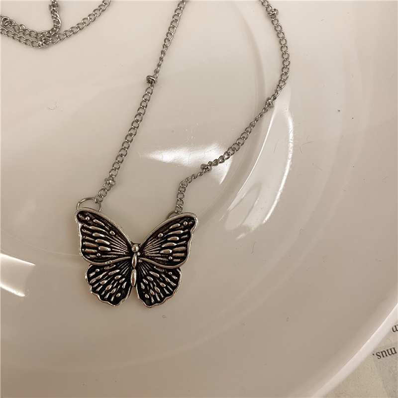 Butterfly Kalung Desain Kupu-Kupu Gaya Retro Hip-hop