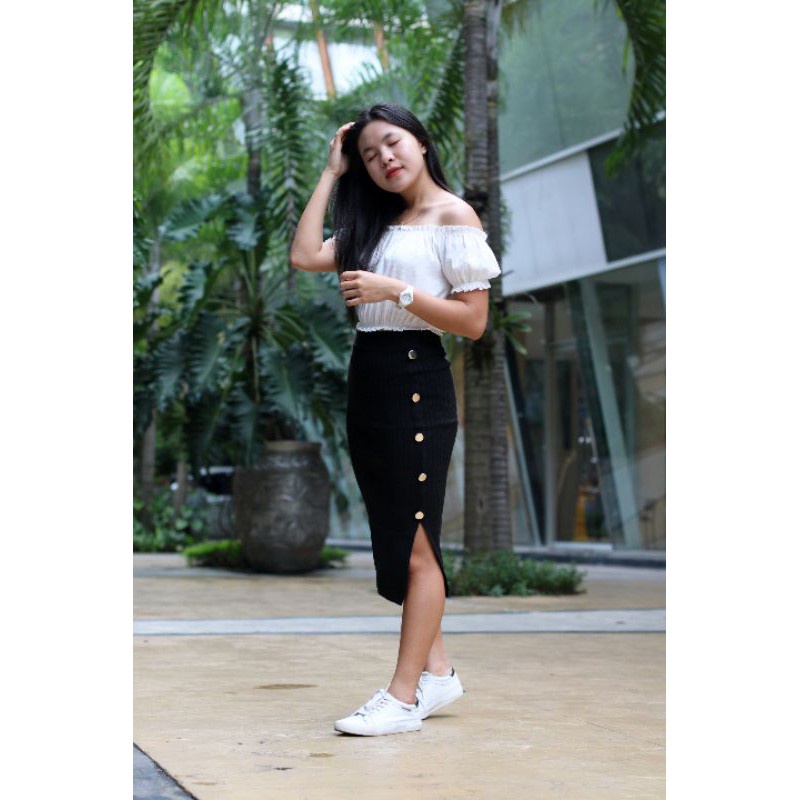 ZAZA_FASHION Rok Wanita Terbaru IMPORT Real Pict Rok Wanita Korea Veloni fit to L-5