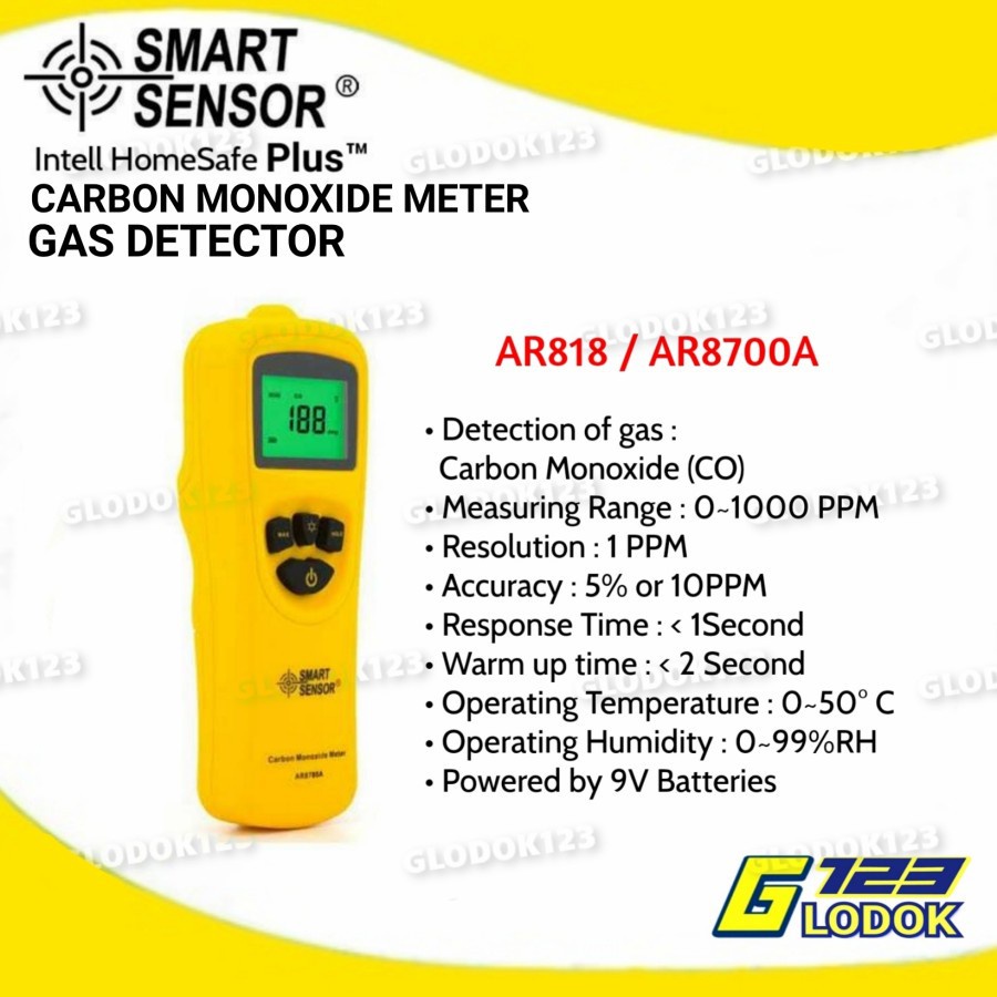 GAS Sensor Alat Ukur Deteksi Carbon Monoxide Meter