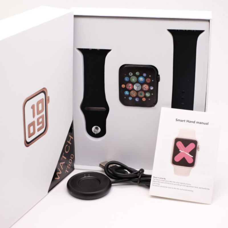 Jam Tangan SMARTWATCH T500 / Smartwatch Fungsi Monitor Detak Jantung