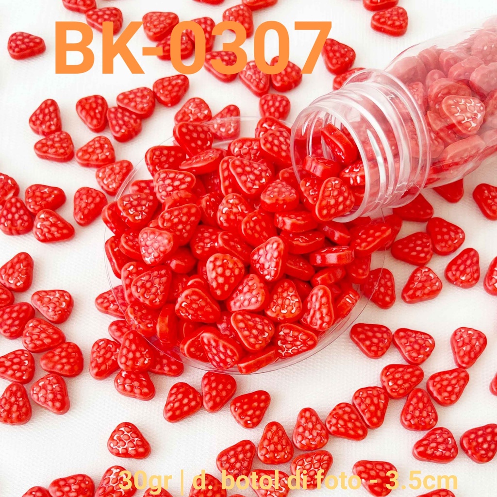 

BK-0307 Sprinkles sprinkle sprinkel 30 gram stroberi strawberry yamama baking grosir murah sprinkles cake dekorasi mutiara trimit decoration story sprinklestory sprinklesstory sprinkle story yamama baking