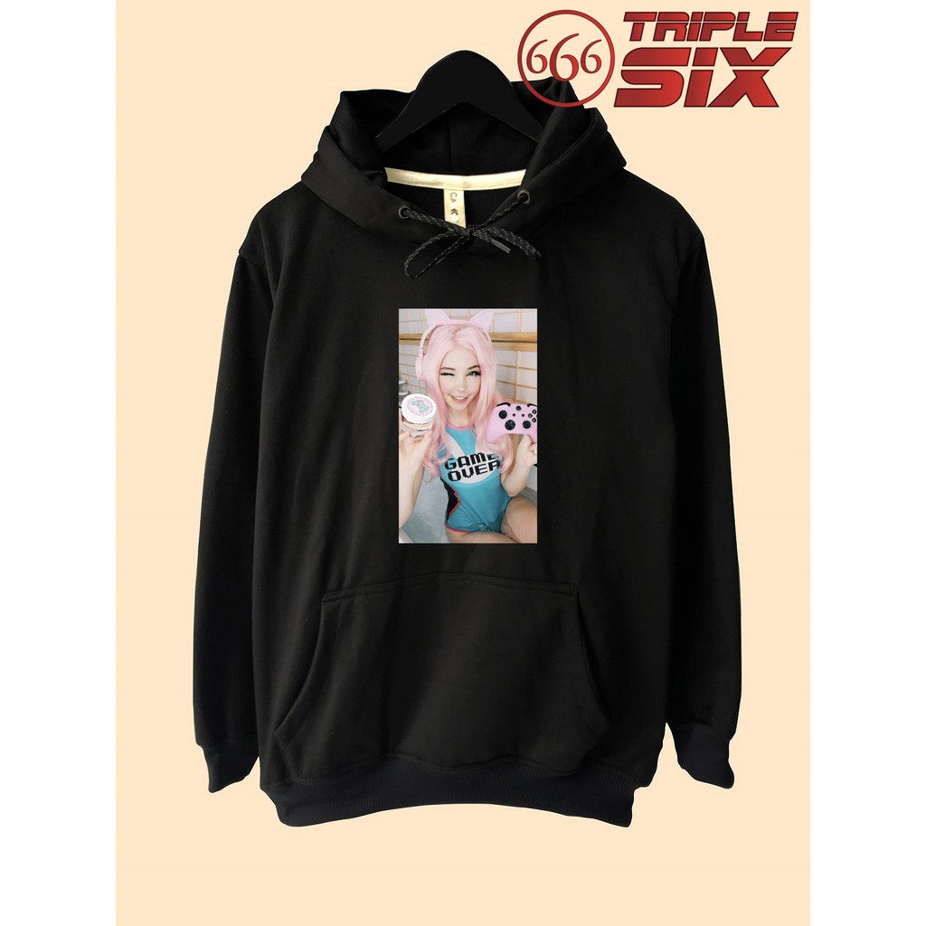 Jaket Hoodie Belle Delphine Ahegao Gamer Girl