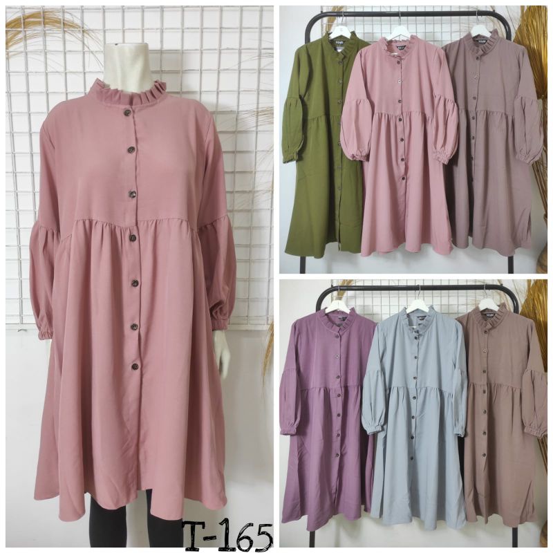 AB015 Baju Atasan tunik cantik wanita dewasa terbaru rayon premium lembut dan nyaman