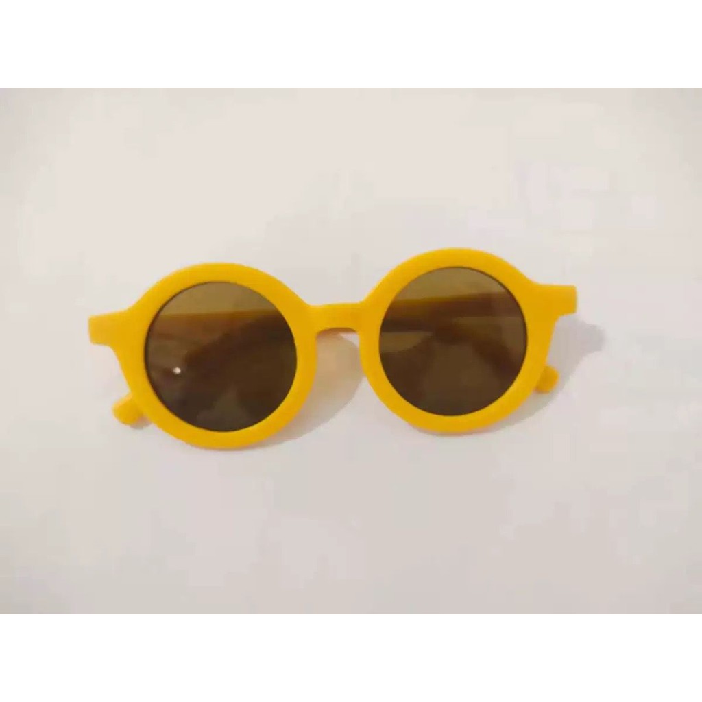 DS KA-55 Kacamata Anak New Trend/Fashion Anak Terbaru Model Bulat Unisex High Quality Import Style Korea-KA-55/Kuning