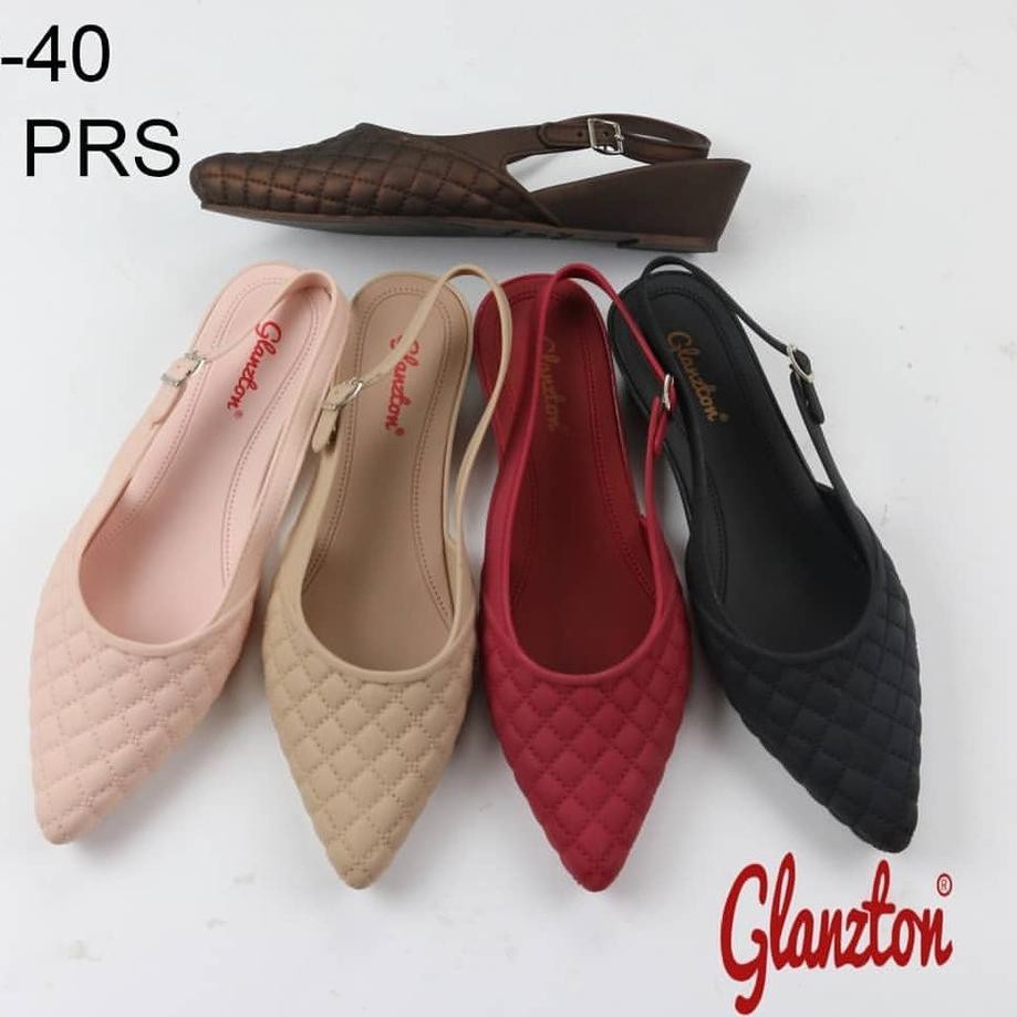 BELI..>jelly shoes tali belakang new wedges 4cm glanzton L578PS.KWALITAS TERBAIK.