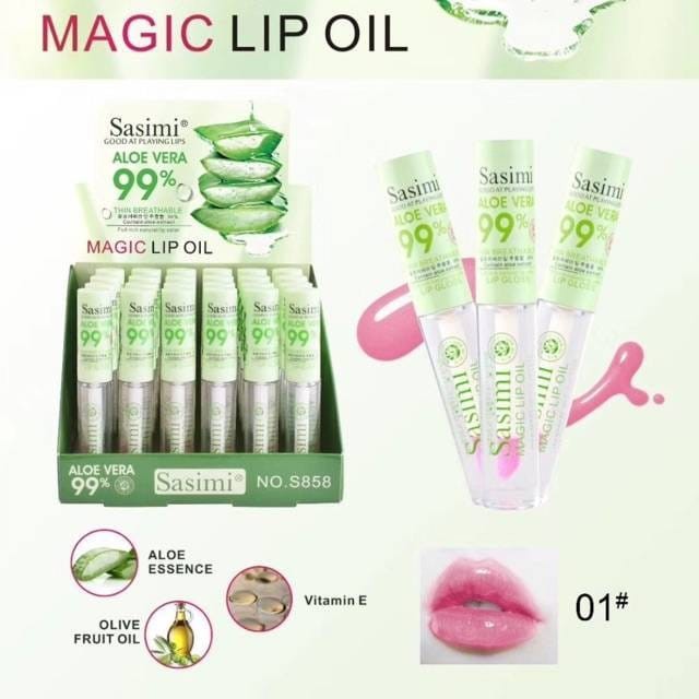 AZAHRA PER PCS NEW SASIMI ALOE VERA MAGIC OIL 99% SASIMI MAGIC LIP OIL SERUM S858