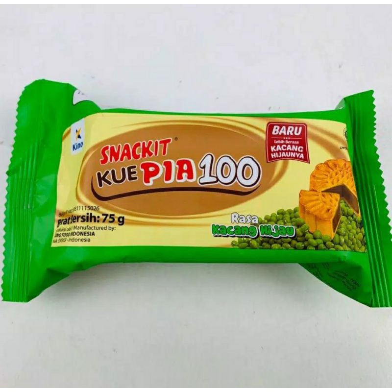 

Kino Snackit Kue Pia 100 Kacang Hijau 75 gr