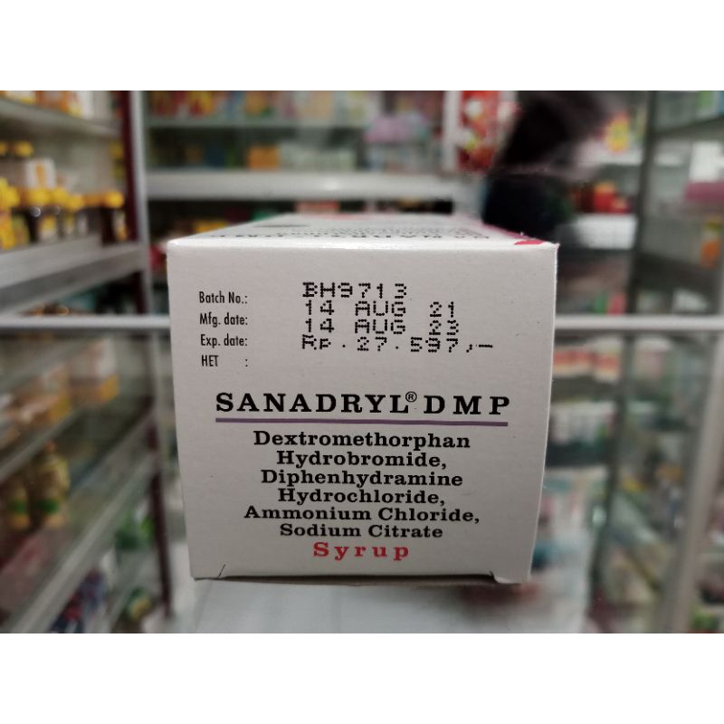 SANADRYL DMP SIRUP 120ml | Obat Batuk Tidak Berdahak
