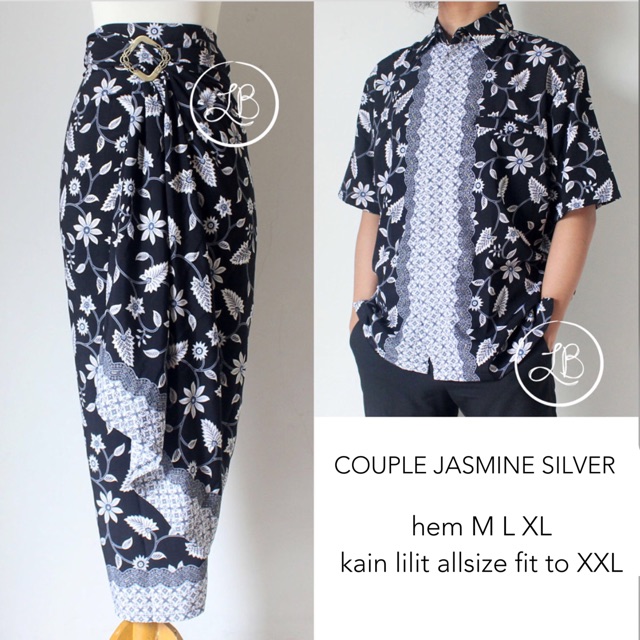 COUPLE jasmine silver / SET KEBAYA / KEBAYA KUTUBARU