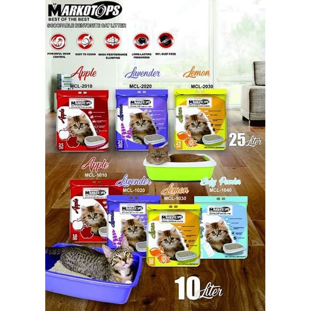 Pasir Kucing Markotops 25 lt