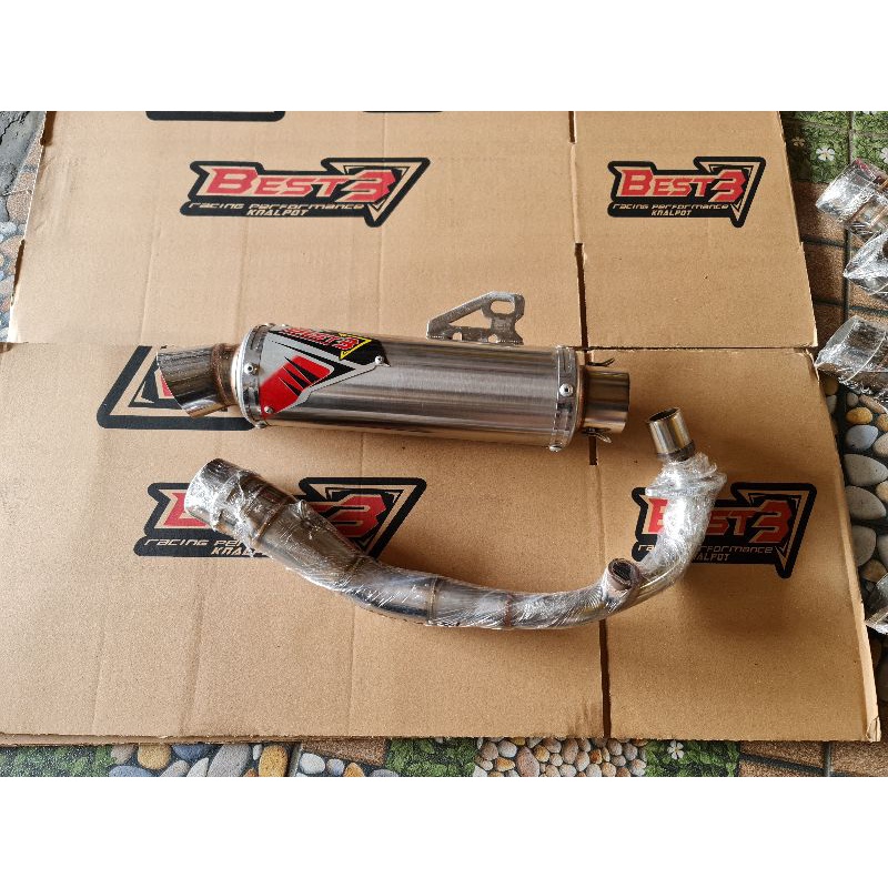 Knalpot Best3 Original Vespa LX 2V