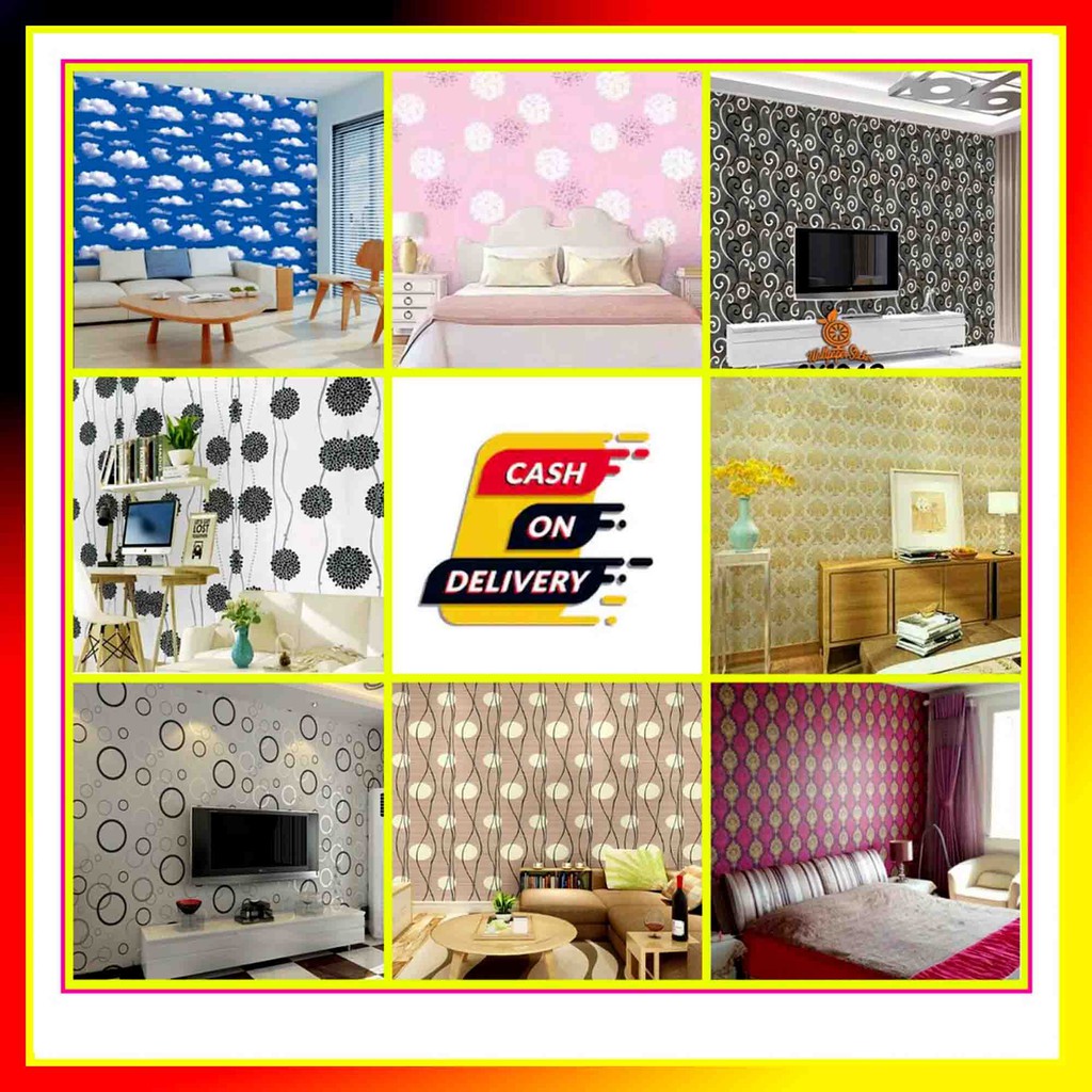 Terlaris  Paket 3 Roll - Wallpaper Dinding Sticker 45cm X +-10meter | Lebaran Ruangan Jadi Indah