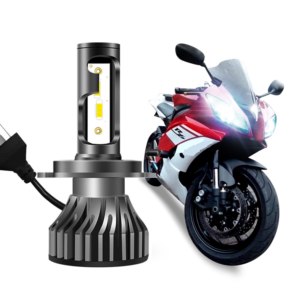 1PC Lampu Depan Sepeda Motor LED H4 H7 H11 H1 Lampu Lampu Kabut Lampu LED Lampu Depan Lampu Depan untuk Moto Lampu Sorot Putih 6000K 4300K 8000K