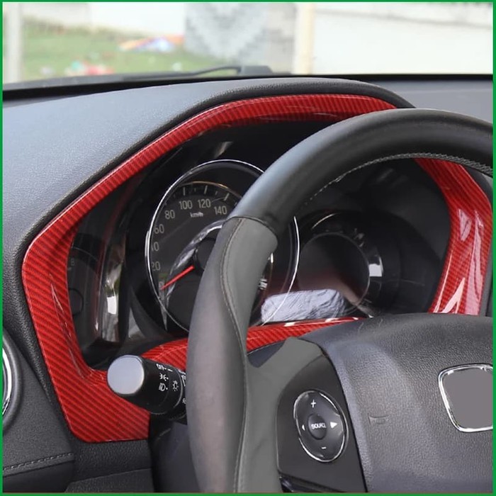 clx-87 Honda HRV 2015+ Speedometer Instrument Red Carbon Cover