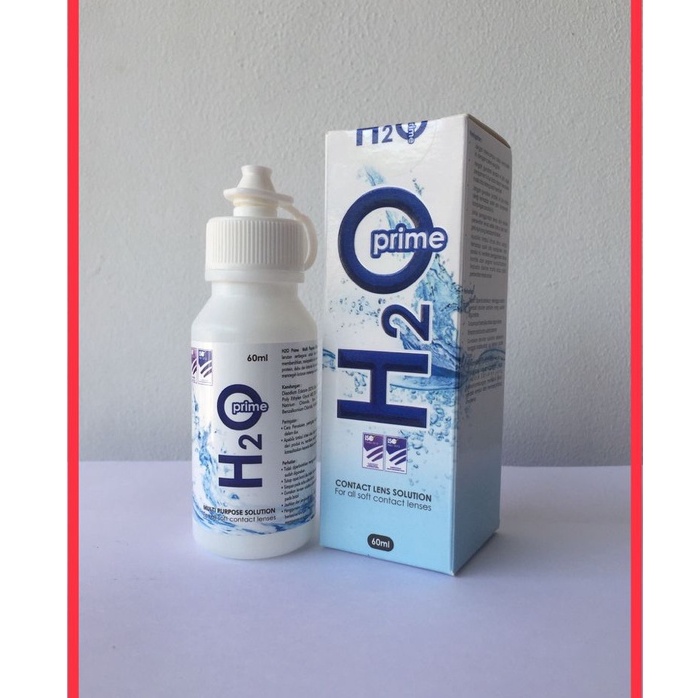 Cairan Pembersih Softlens H2O Prime 60ml Contact Lens Solution Multi Purpose/BS