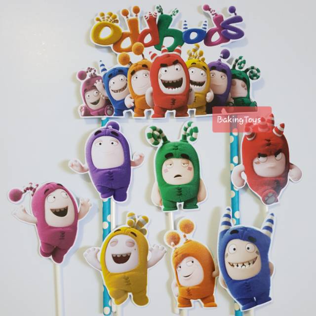 Topper Cake Oddbods Tanpa Nama