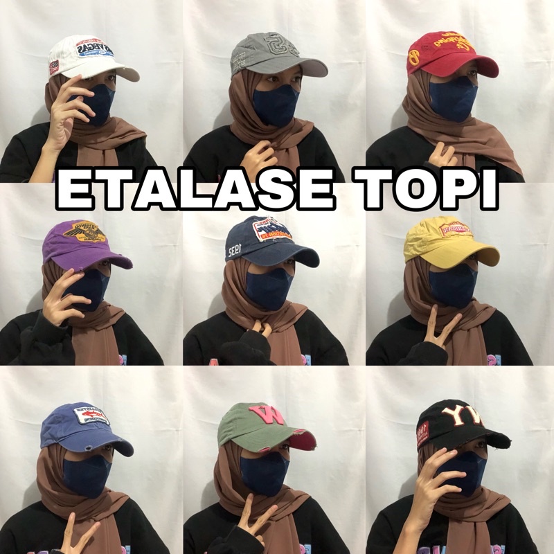 Grosir (SSC) [COD] lokathrift.tby - Thrift topi vintage premium by thriftbiy Premium Termurah