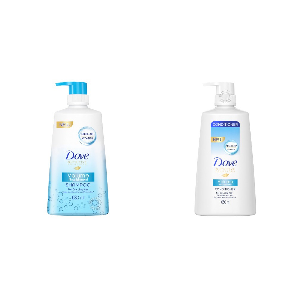 NEW Dove Shampoo Conditioner Volume Nourishment 680ml - Singapore