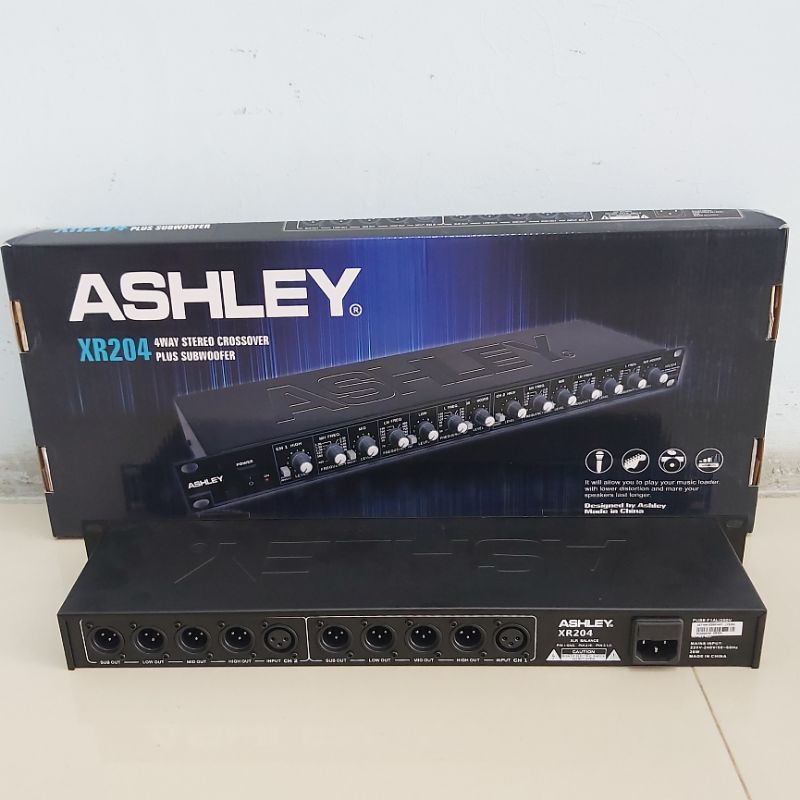 ASHLEY Crossover XR204 4 Way Stereo Plus Subwoofer Cross Over