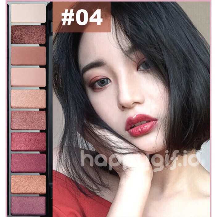 LAMEILA eye shadow Fashion Matte Eyeshadow Pallet Korean Style Makeup 10 Warna LA037 9999