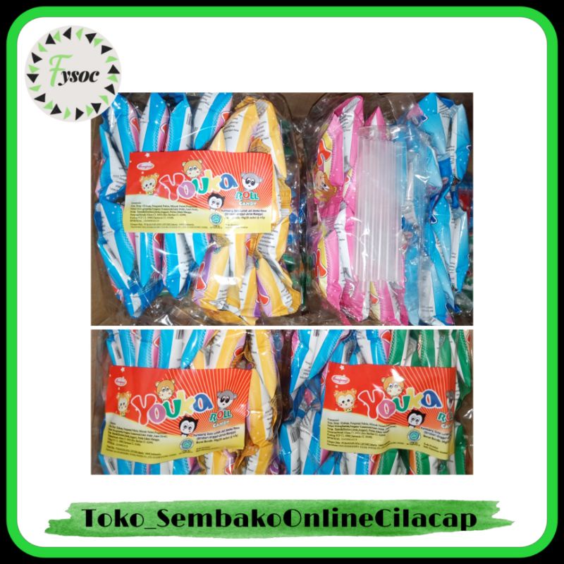 PERMEN GULUNG YOUKA ROLL CANDY ISI 10 PCS