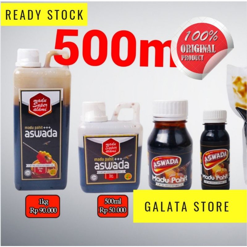 

Madu Pahit ASWADA Madu ++ 500ml Asli Murni Jaminan 100%Uang Kembali AL-YAMANY