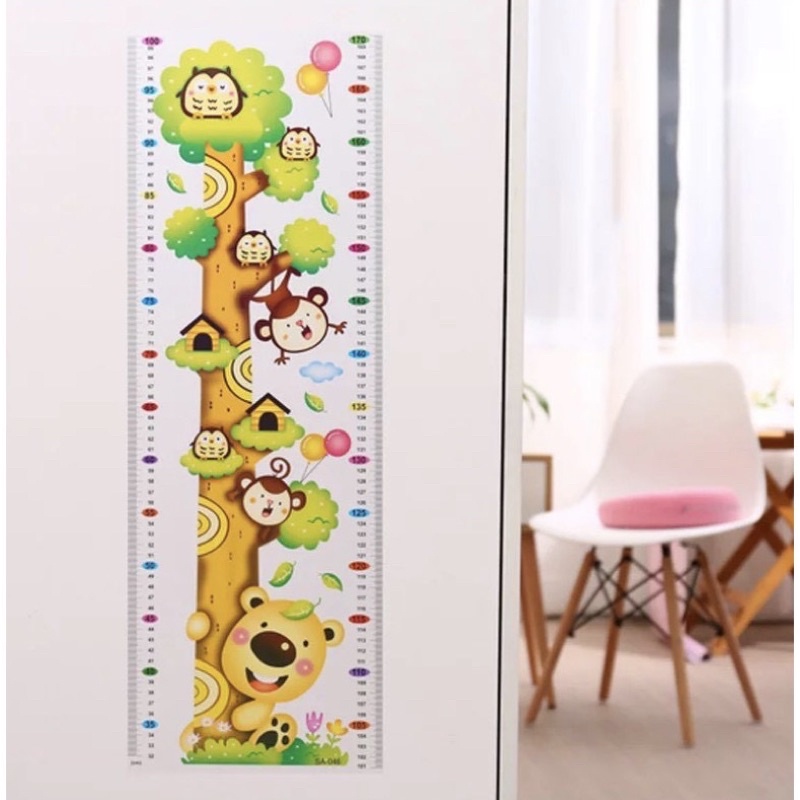 [DEASHOP] STIKER DINDING TINGGI BADAN ANAK / STICKER PENGUKUR TINGGI BADAN ANAK / WALLSTICKER ANAK