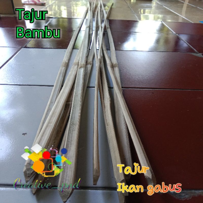 tajur ikan gabus bambu siap pakai isi 10 pcs