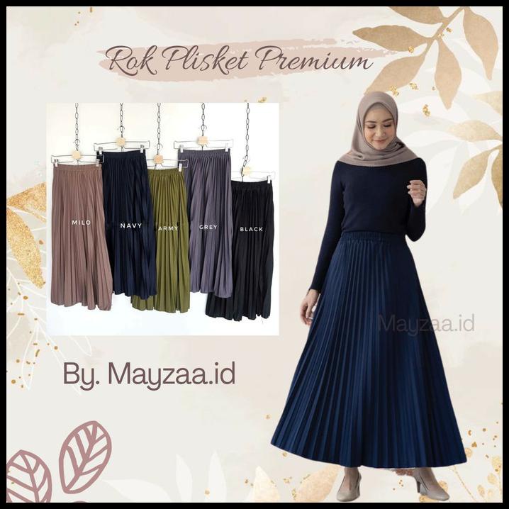 Rok Plisket Xxl Jumbo Mayung Murah / Rok Plisket Premium / Rok Plisket