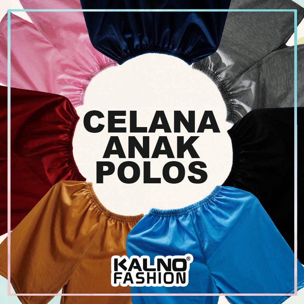 Celana anak laki laki perempuan polos C008 - celana warna melar ada karet bahan nyaman polyester