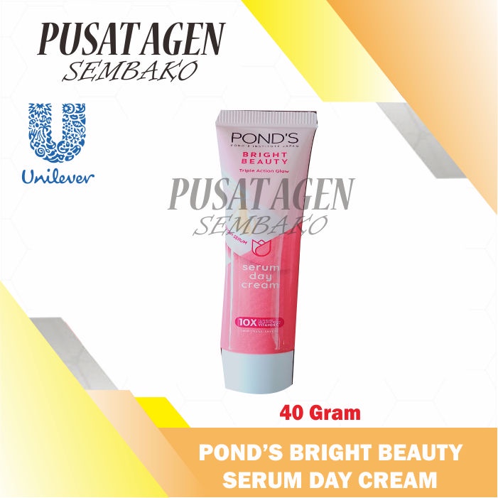 POND'S WHITE BRIGHT BEAUTY SERUM DAY CREAM NORMAL 40 G GR PONDS KRIM PENCERAH PELEMBAB PEMULUS WAJAH