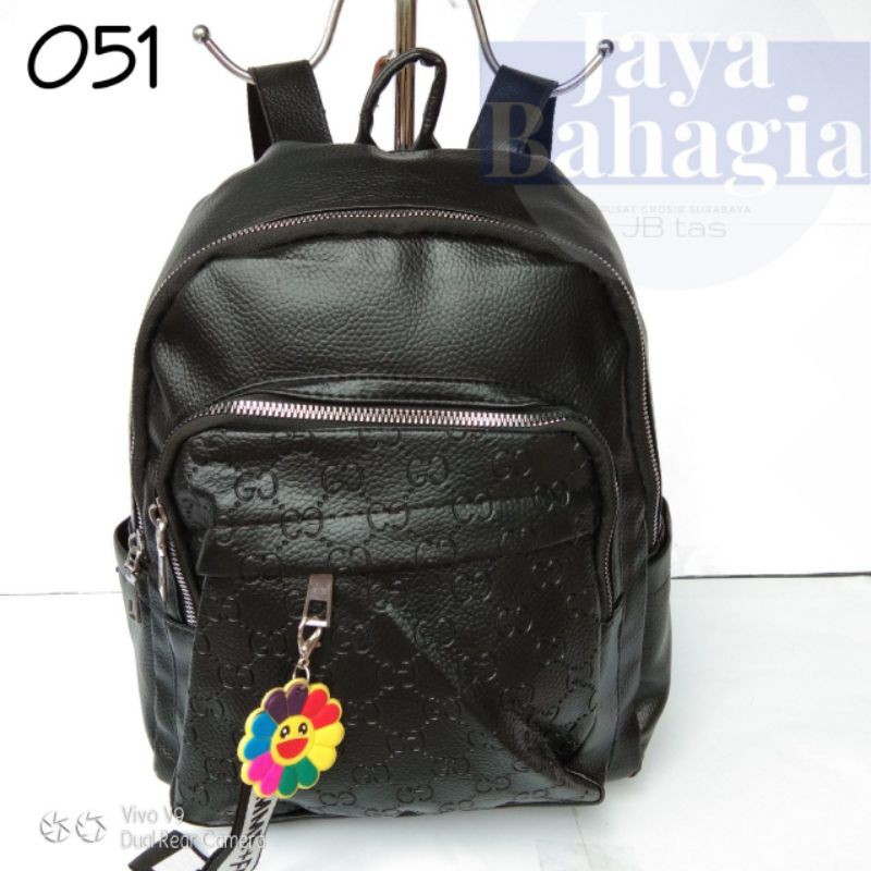 TAS RANSEL WANITA IMPORT BAHAN KULIT SINTETIS ANTI AIR