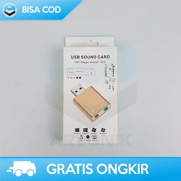 SOUNDCARD USB EXTERNAL 7.1 HIFI MAGIC VOICE 3D AUDIO &amp; MICROPHONE ORI
