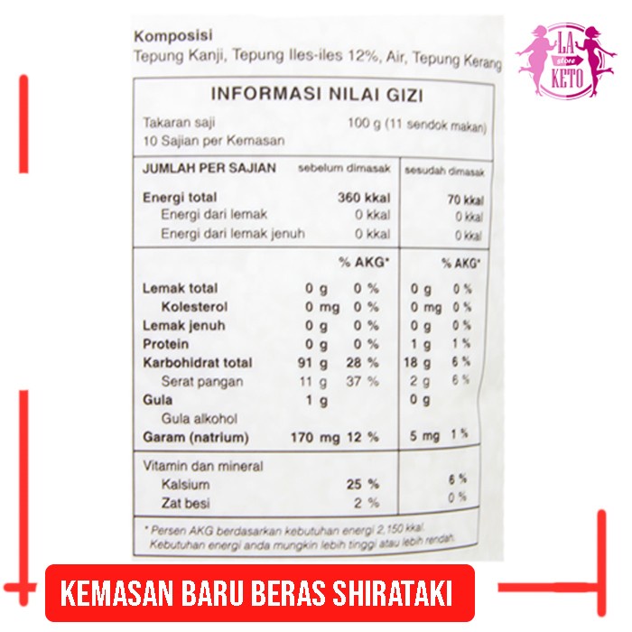 

978qW Beras Shirataki @1Kg W5Q0112