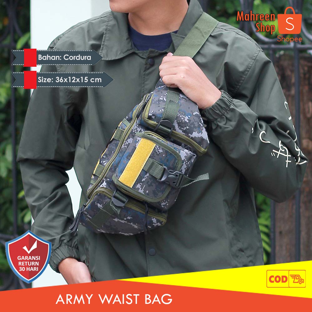 Tas Waist Bag Army Tas Selempang Army Montero Bag | MR 741