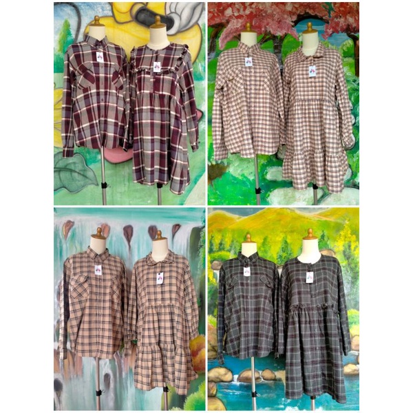 Baju pasangan suami istri flanel