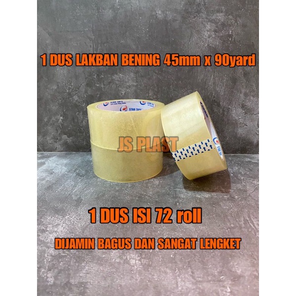 

1 DUS LAKBAN 45mm x 90yard BENING COKLAT / 1 DUS LAKBAN BENING 1 DUS KHUSUS OJOL