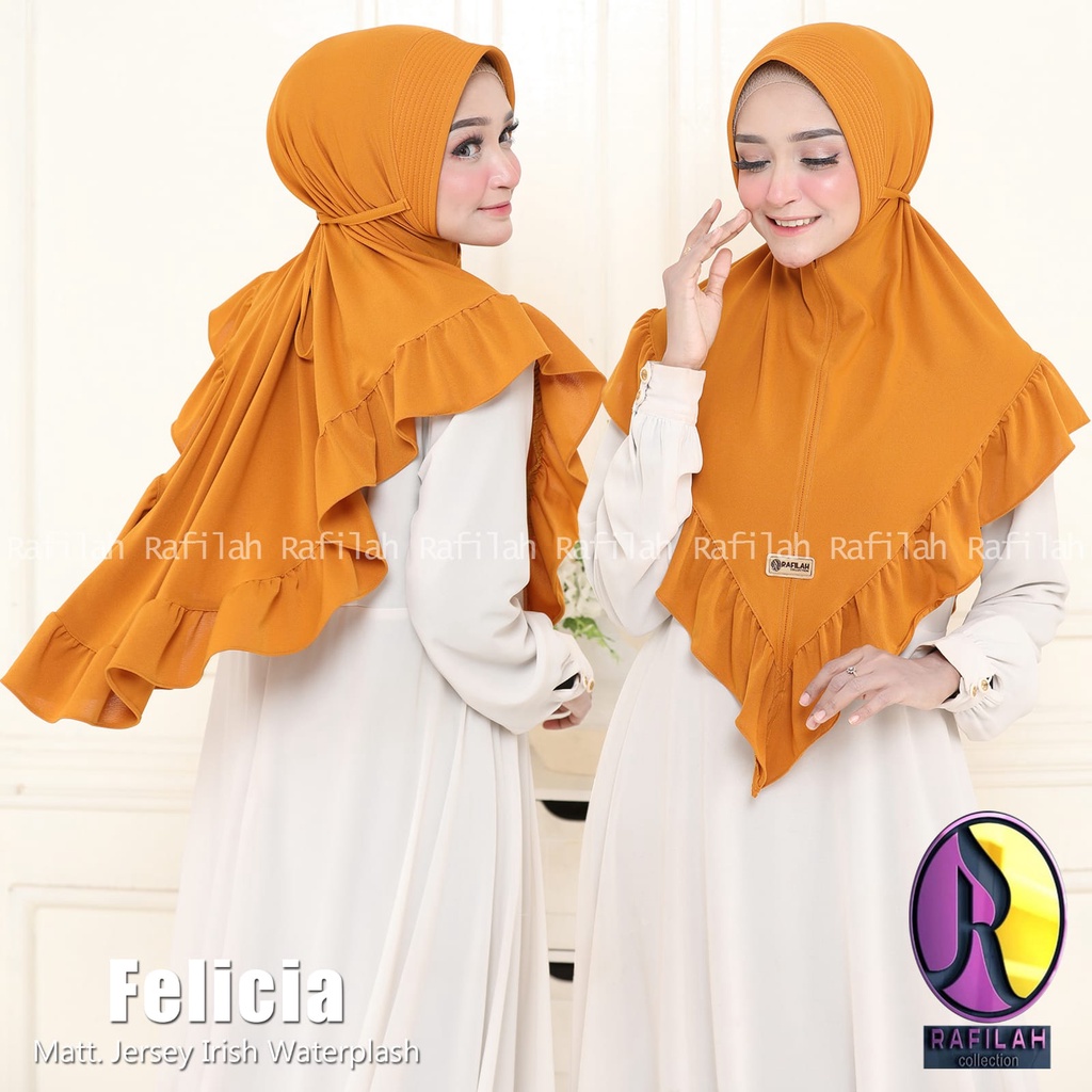 HIJAB BERGO REMPEL TALI ORI RAFILAH .. FELICIA RAFILAH / HIJAB DEWASA murah