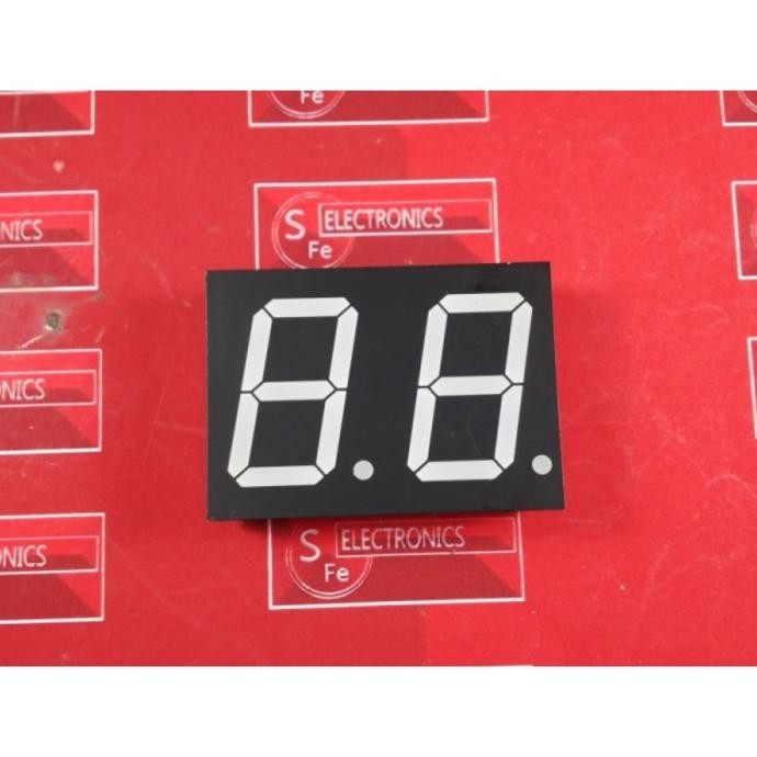 1inch 2 Digit Seven Segment Common Anoda Merah