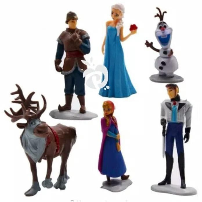 

Figure Frozen 1 Set Isi 6 Pcs / Topper Cake Frozen / Hiasan Kue Frozen