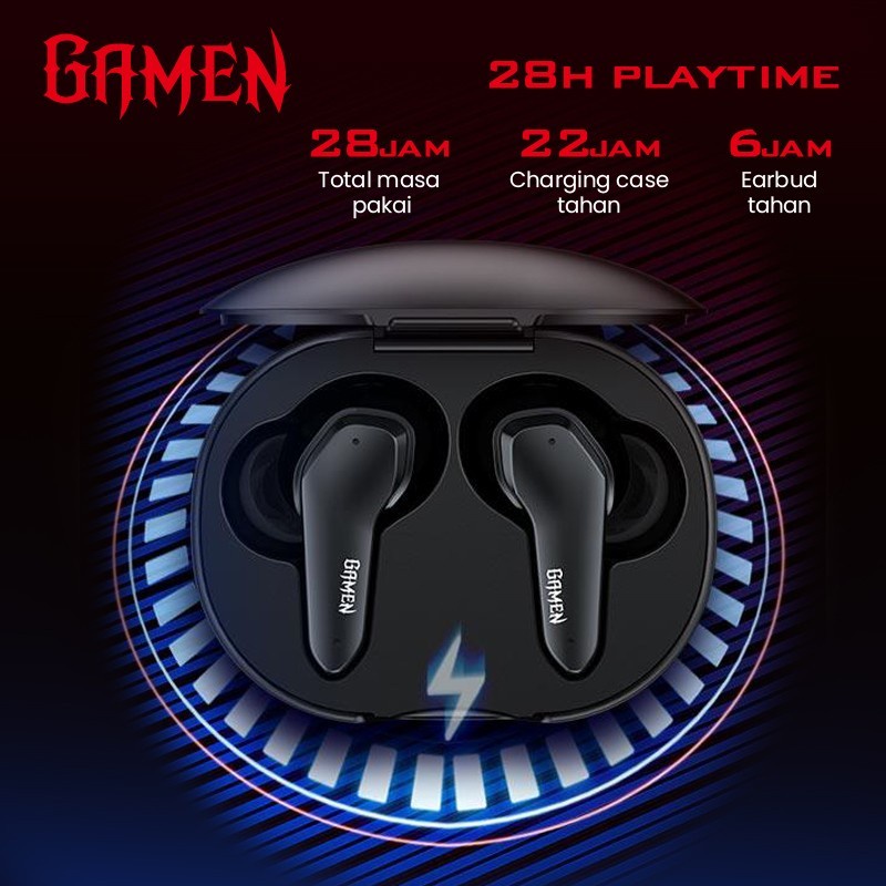 Gamen Sirens Gaming Headset Earphone Low Latency Bluetooth TWS Vivan