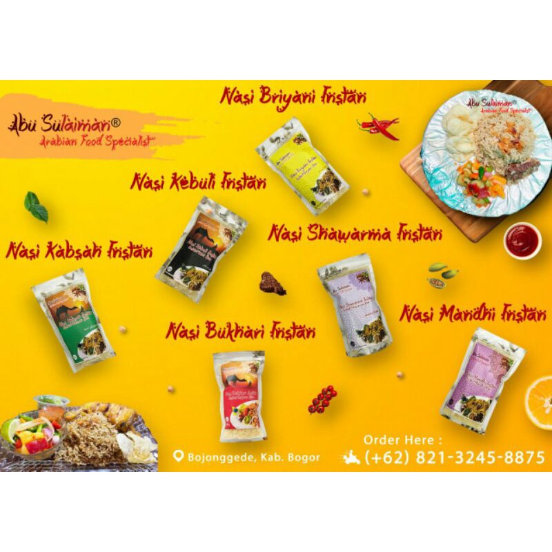 

BERAS BASMATI, MANDHI, BUKHARI, SHAWARMA