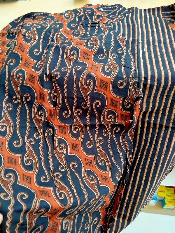 M-l-xl-xxl Batik Tunik Wanita Asj Sa Hrb026 Kenongo Pekalongan Sogan Tulis