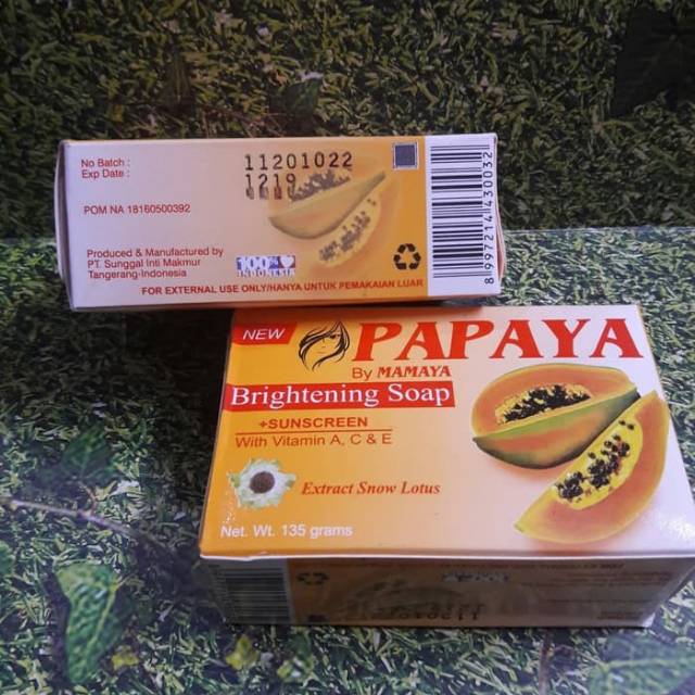 SABUN PEPAYA / PAPAYA BY MAMAYA 135GR ORIGINAL 100%