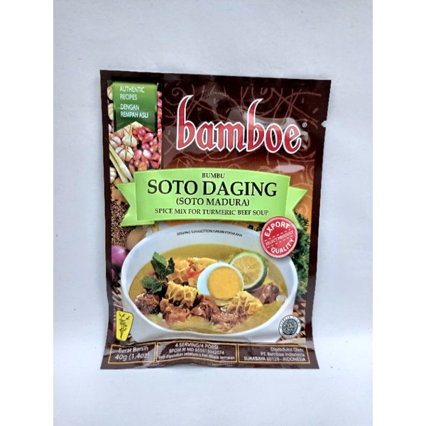 

Bamboe Bumbu instan Soto Daging Madura 40gr