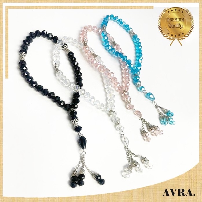 Tasbih Cantik Murah Tasbih Kristal Gelang 33 Souvenir Aqiqah Tasyakuran Oleh Oleh Haji Premium KB98