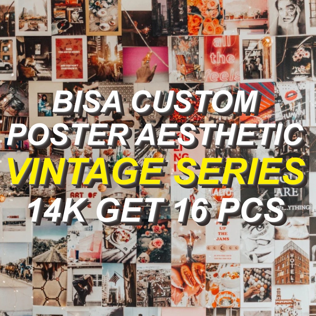 Jual [isi 16 Pcs] | Poster Aesthetic | Poster Dinding Aesthetic ...