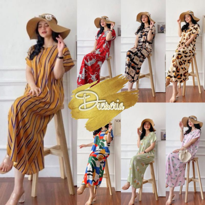 Daster Panjang Semata kaki Busui Kekinian Non Ruffle DRESSERIA