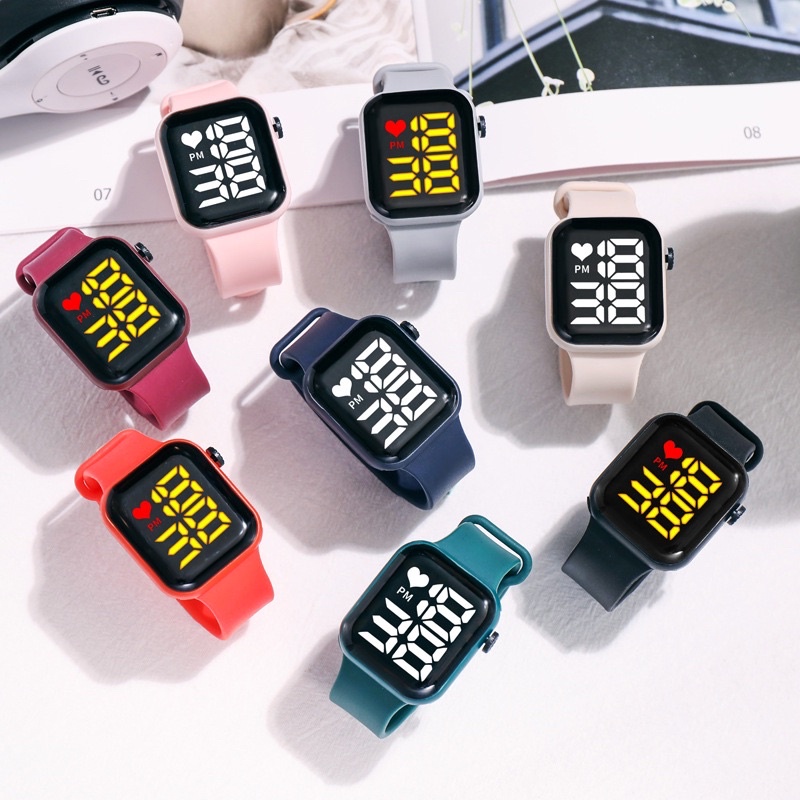 COD Jam Tangan LED Smart Watch untuk Cowok dan Cewek/ Jam Tangan LED Smart Watch Pria dan Wanita Imp
