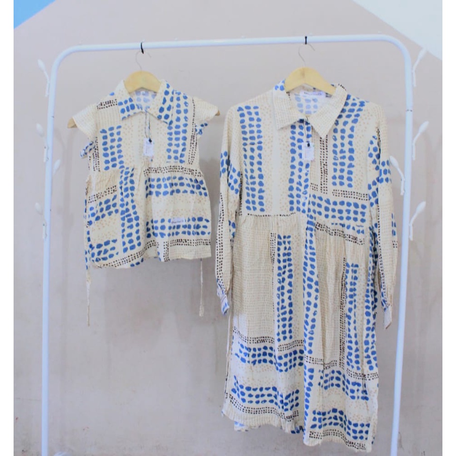 Baju anak Kembar baju anak perempuan Dan kemeja anak Bahan Rayon premium
